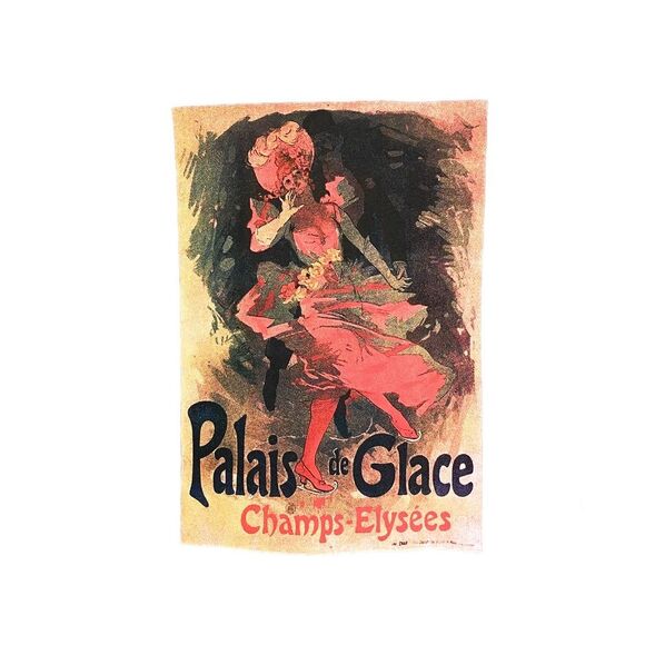 Forever 21 Red Vintage Palais Glace Graphic Print Short Sleeve Shirt Sz Medium - Picture 4 of 4